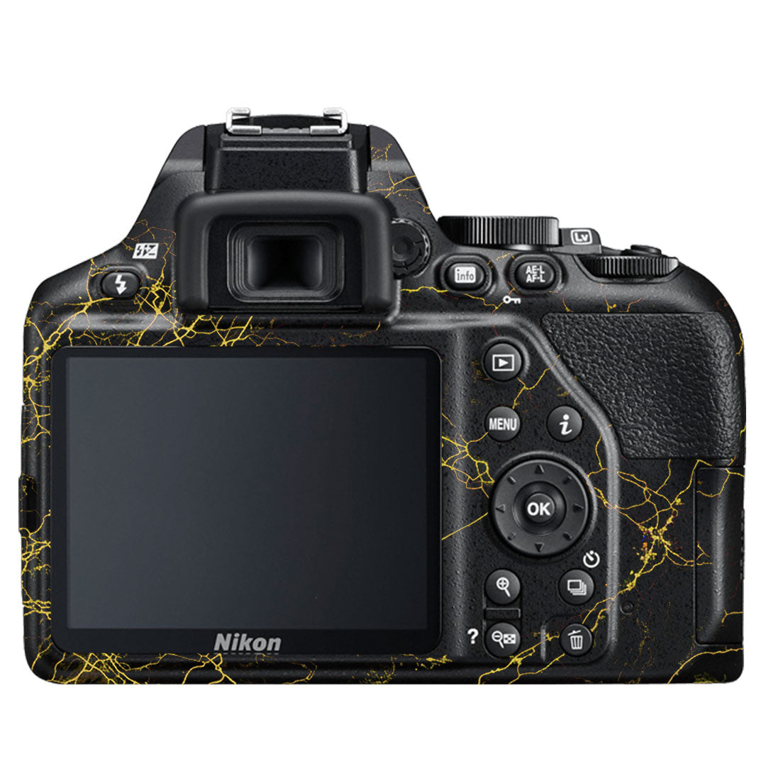 Electric Gold Veins Nikon D3500 Camera Skin