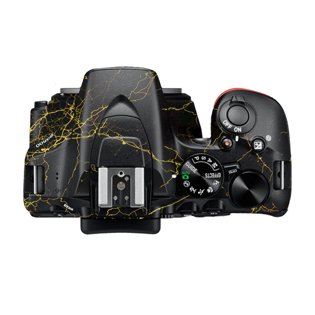 Electric Gold Veins Nikon D3500 Camera Skin