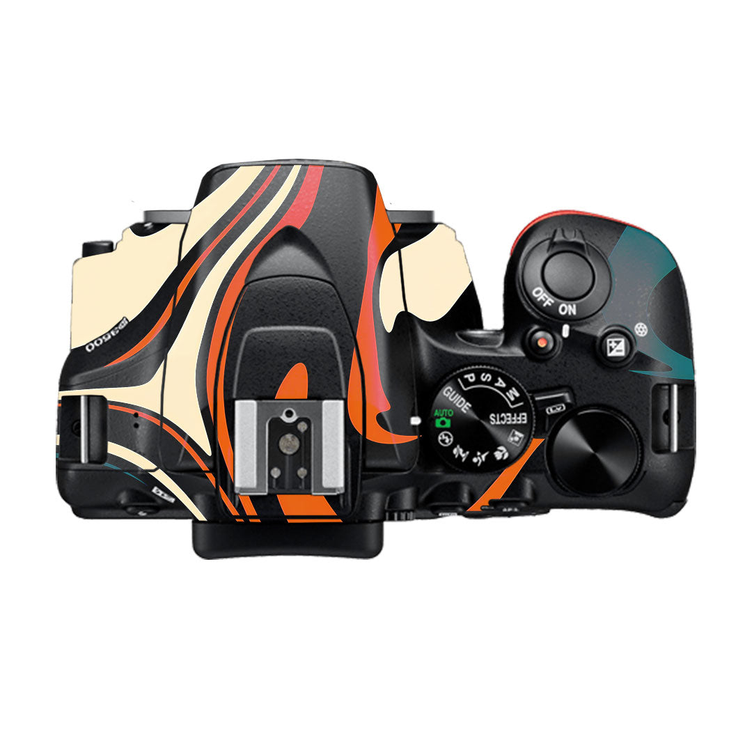 Mid-Century Abstract Swirl Nikon D3500 Camera Skin