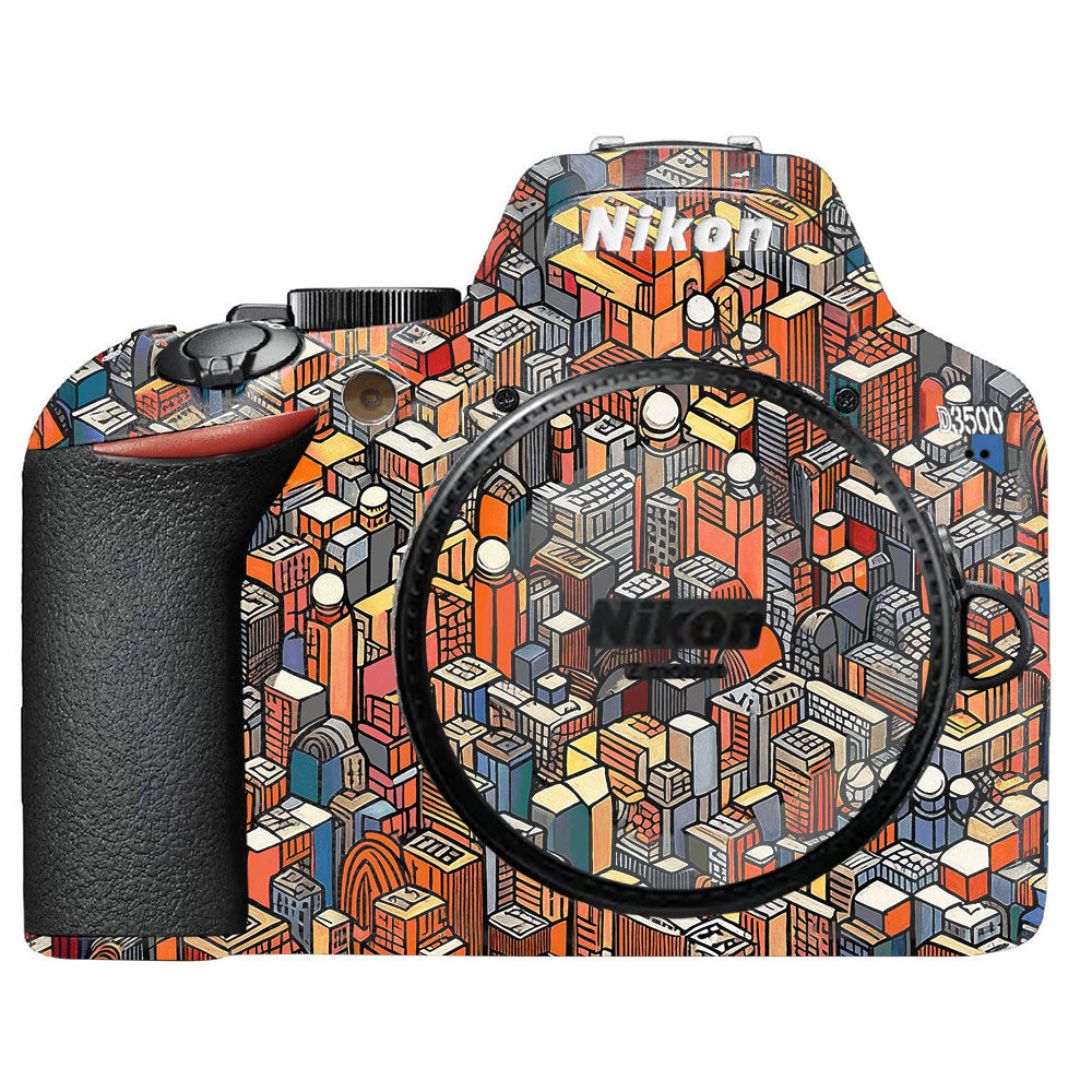 Isometric Cityscape Nikon D3500 Camera Skin