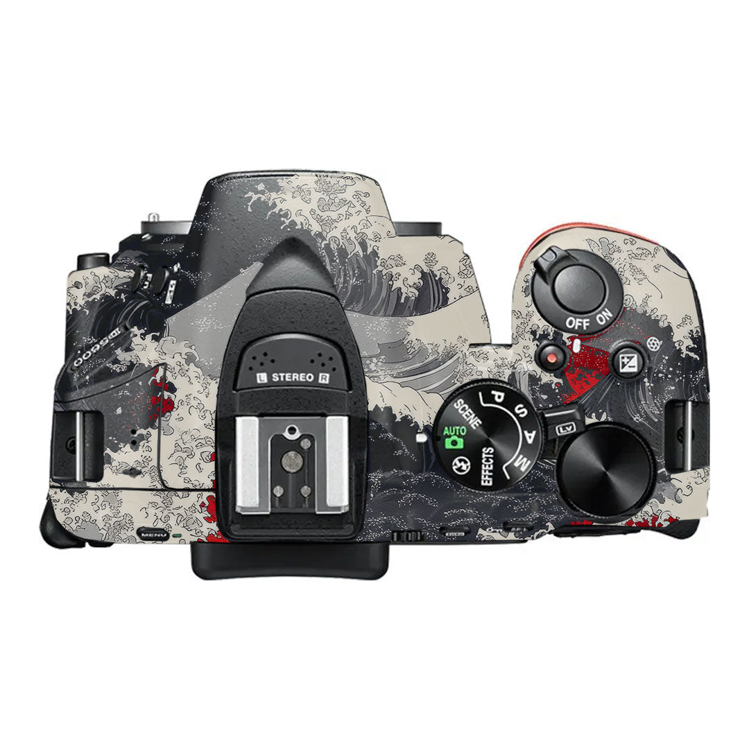 Abstract Waves Nikon D5600 Camera Skin