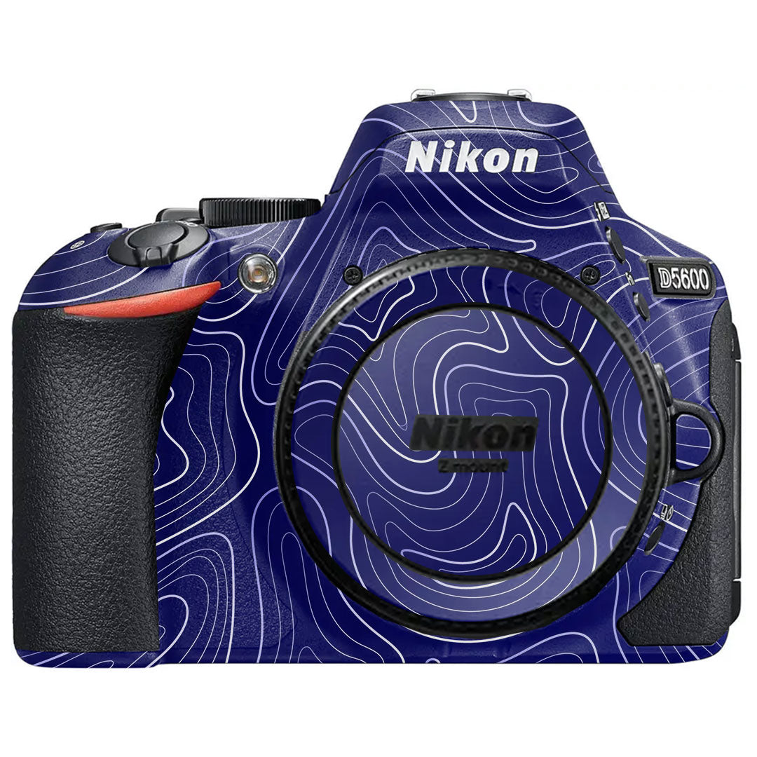 Deep Blue Contour Nikon D5600 Camera Skin