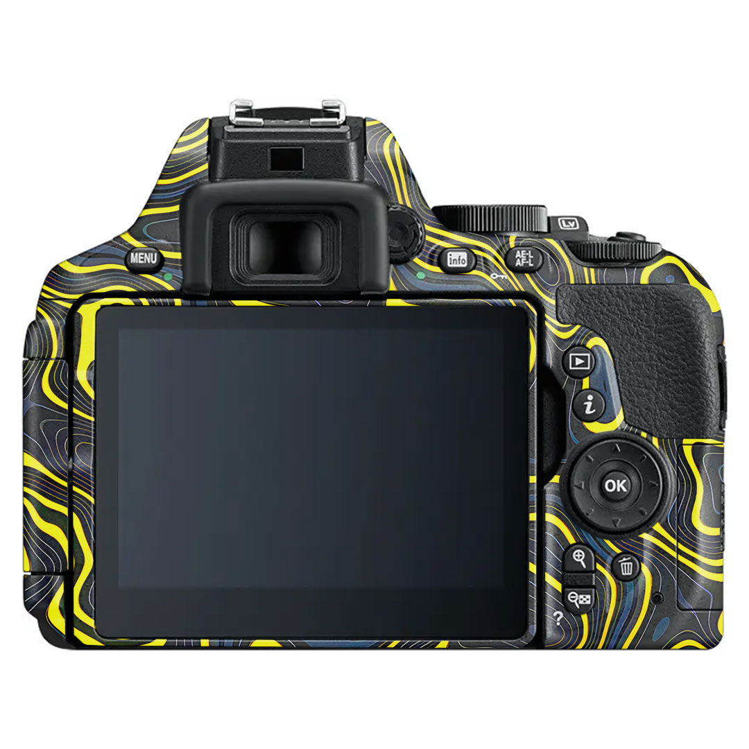 Neon Lava Contours Nikon D5600 Camera Skin