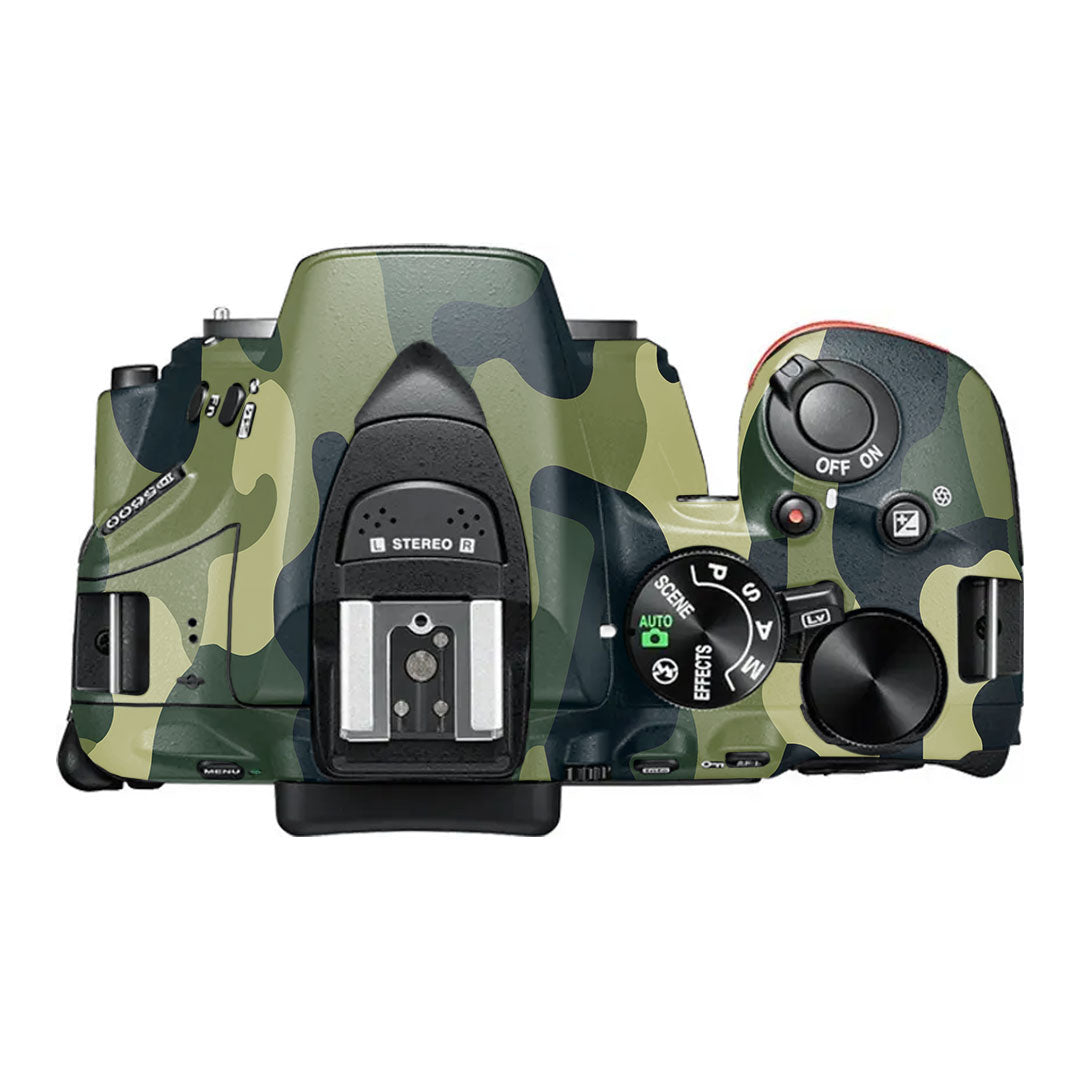 Forest Green Camo Nikon D5600 Camera Skin