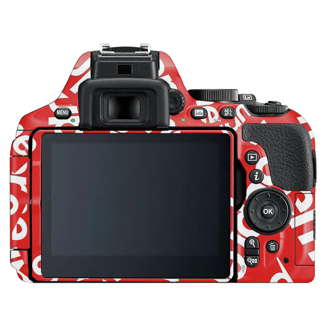 Supreme Red Nikon D5600 Camera Skin