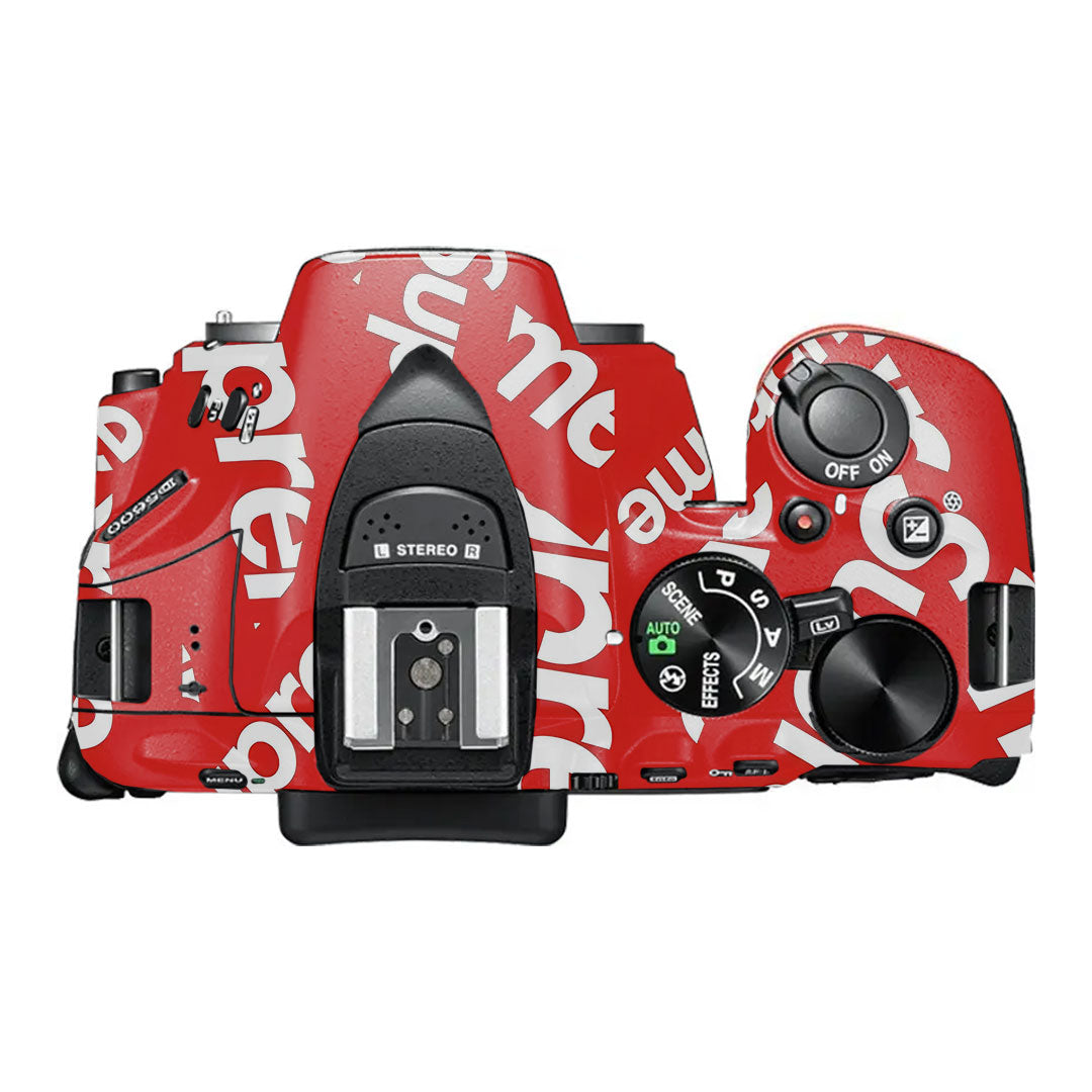 Supreme Red Nikon D5600 Camera Skin