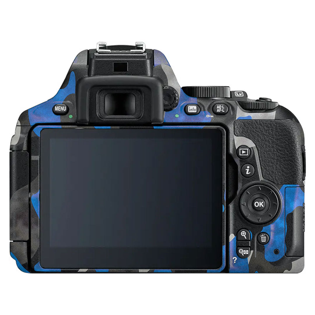 Blue Grey Camo Nikon D5600 Camera Skin