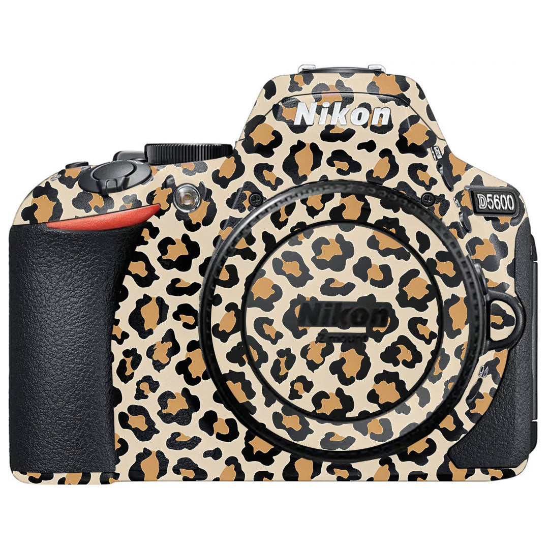 Sandy Leopard Spots Nikon D5600 Camera Skin