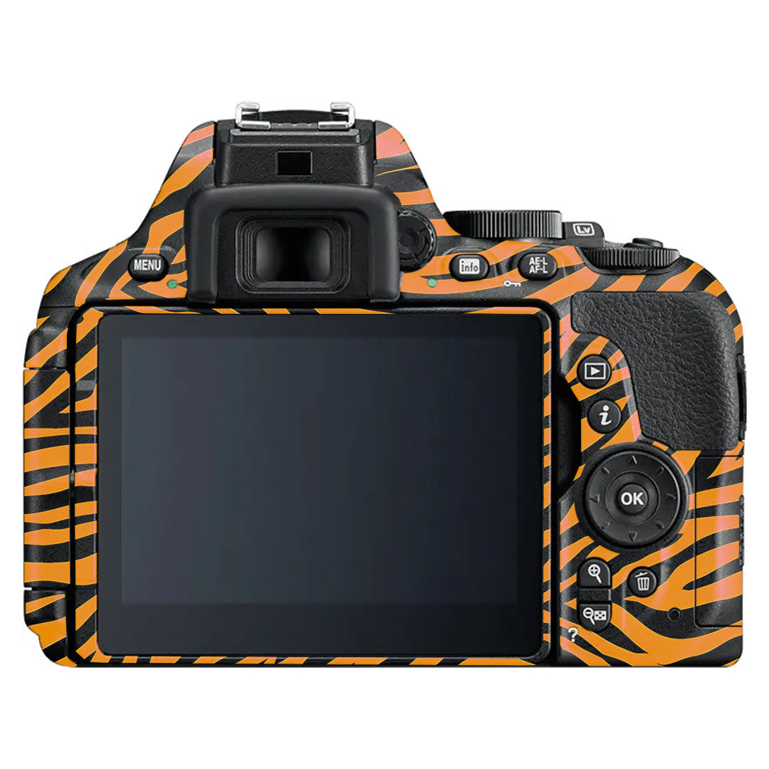 Zebra Gold Pattern Nikon D5600 Camera Skin