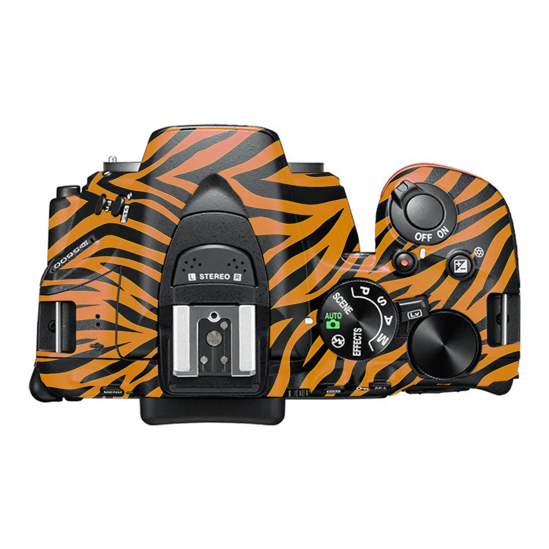 Zebra Gold Pattern Nikon D5600 Camera Skin