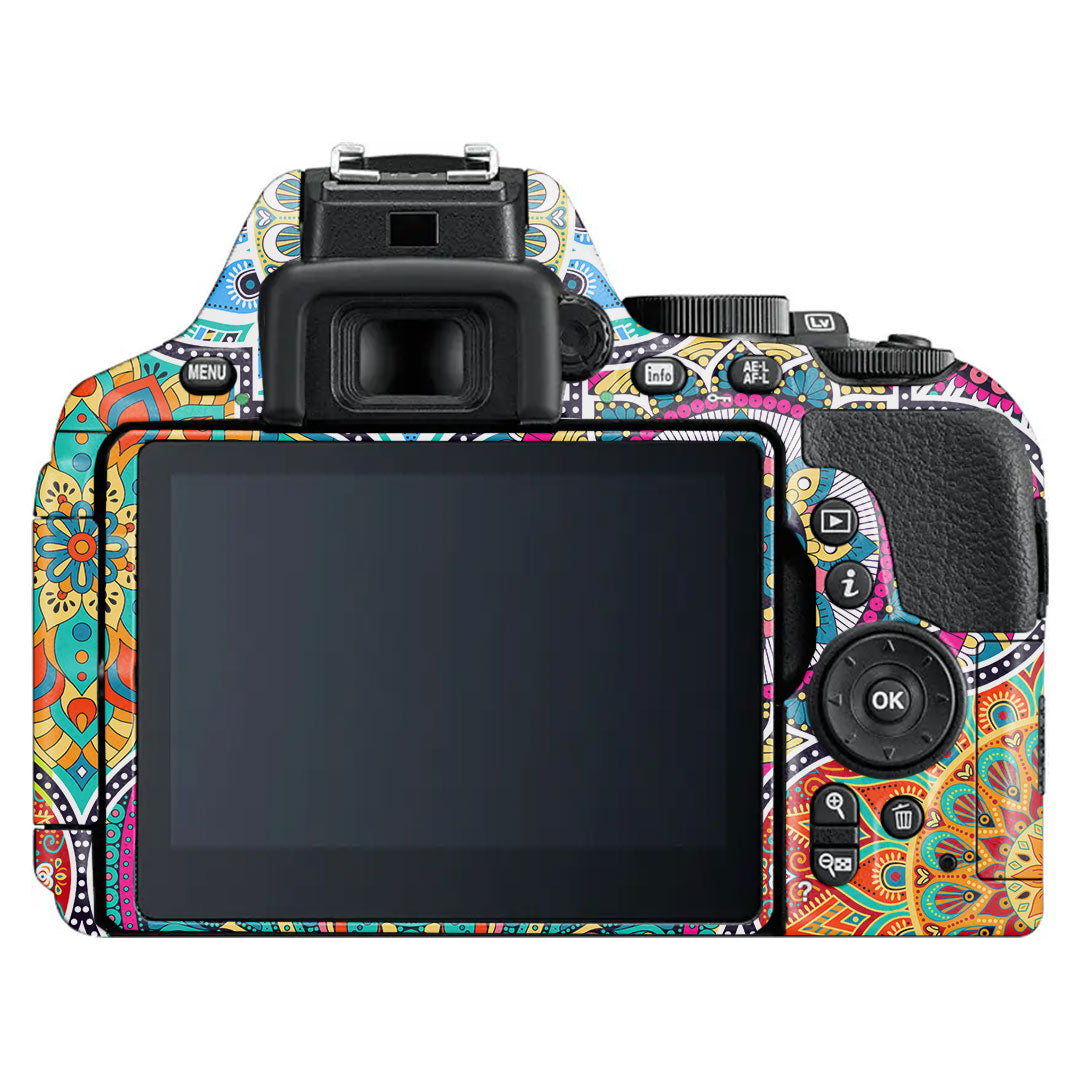 Boho Mandala Tile Pattern Nikon D5600 Camera Skin