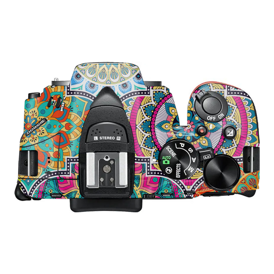 Boho Mandala Tile Pattern Nikon D5600 Camera Skin