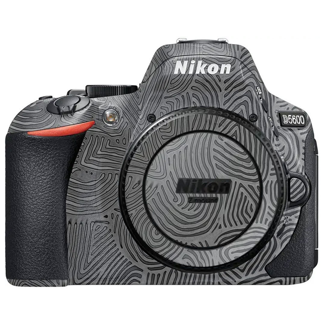 Monochrome Line Maze Nikon D5600 Camera Skin