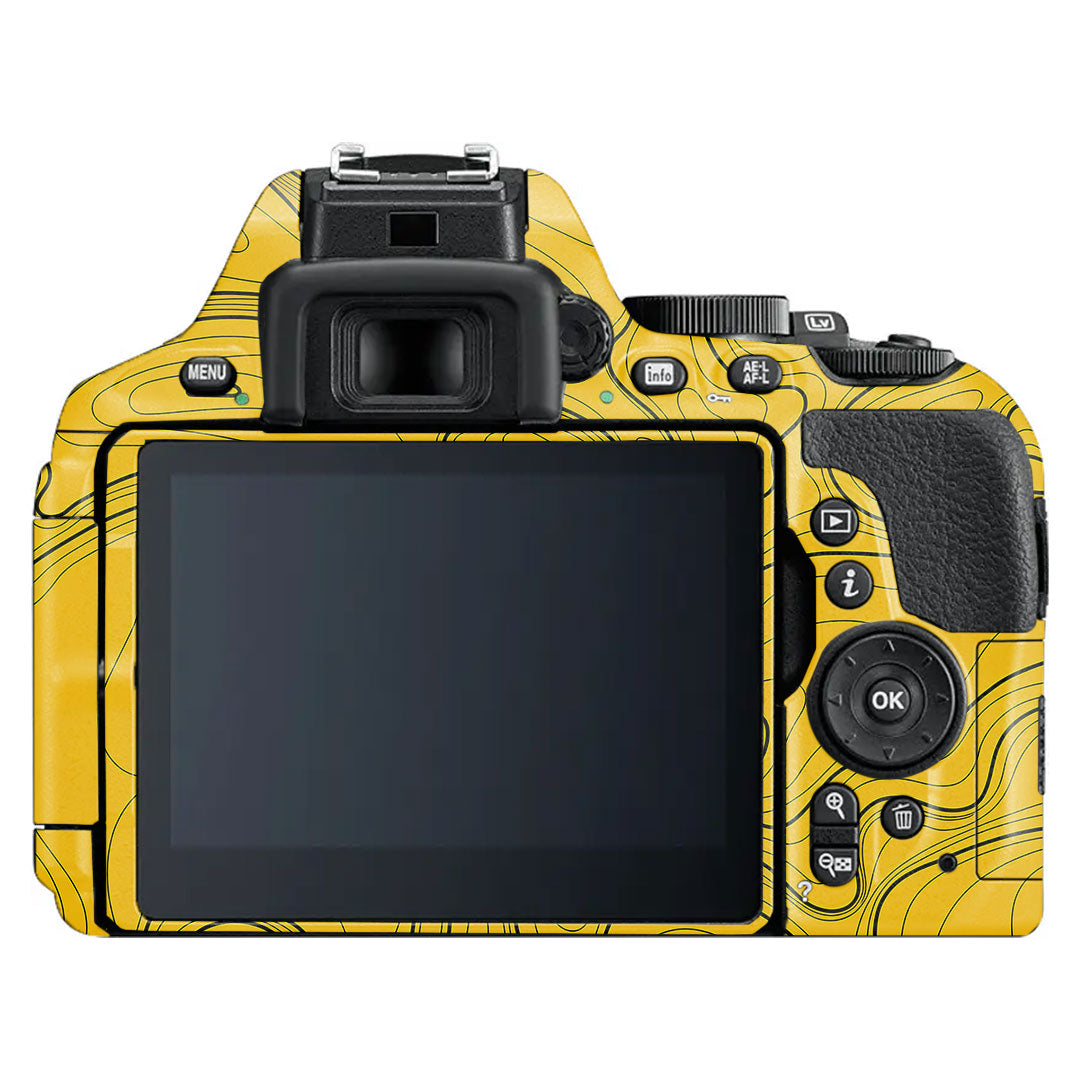 Topographic Map Pattern Nikon D5600 Camera Skin