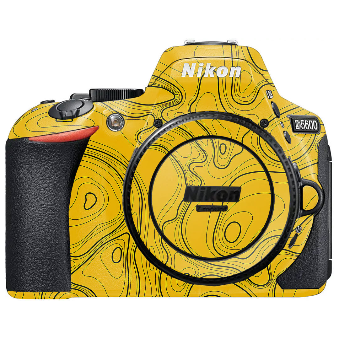 Topographic Map Pattern Nikon D5600 Camera Skin
