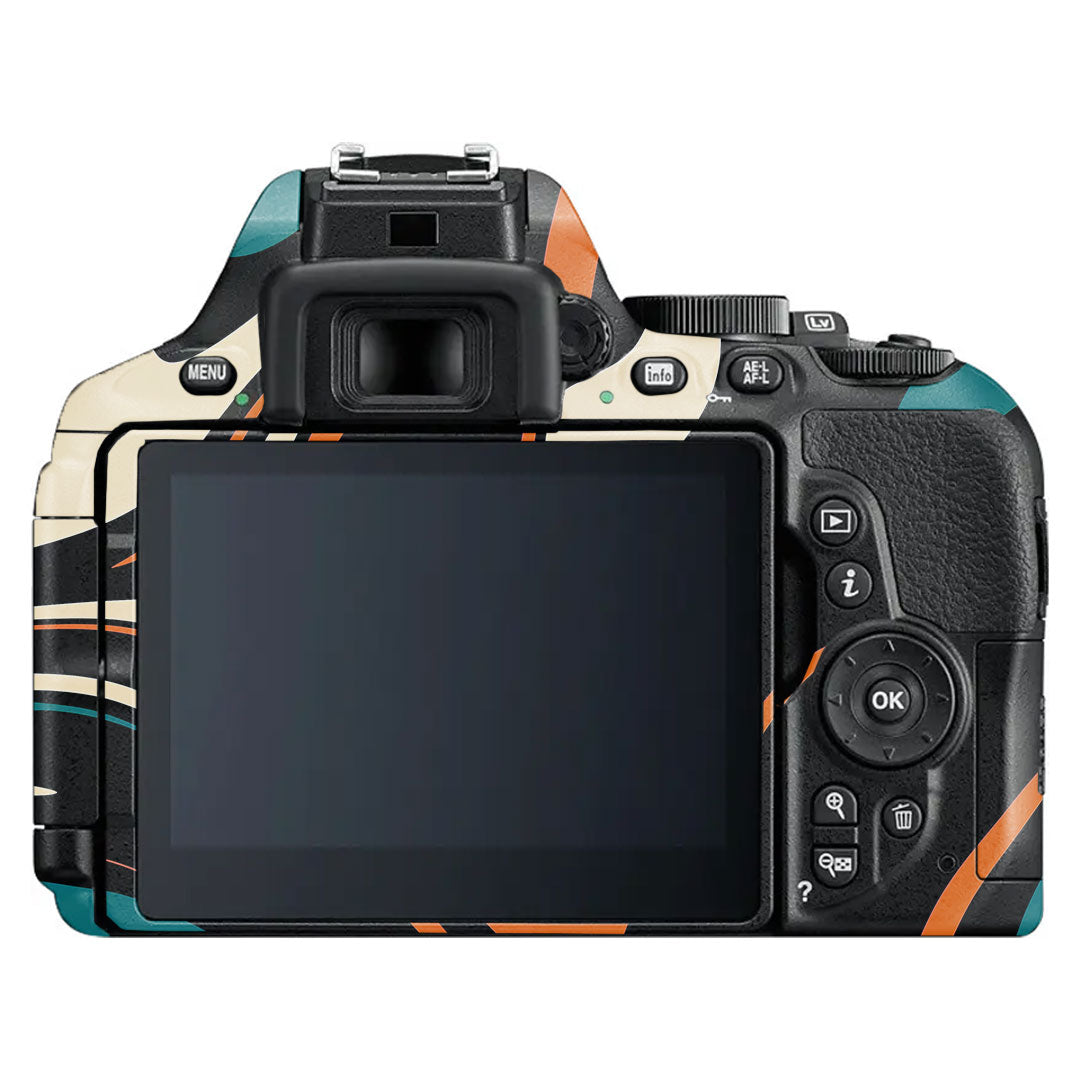 Mid-Century Abstract Swirl Nikon D5600 Camera Skin