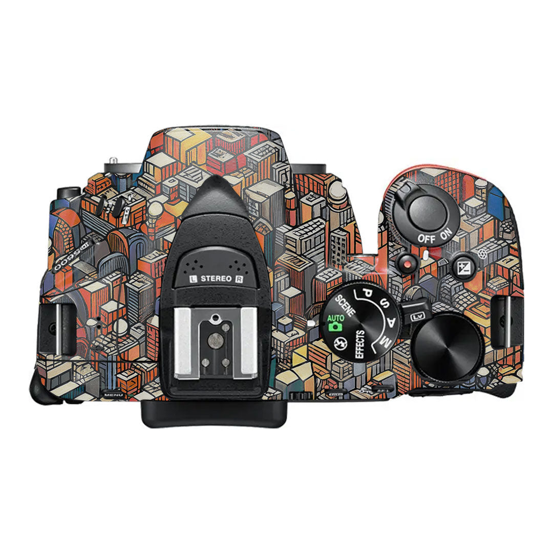 Isometric Cityscape Nikon D5600 Camera Skin