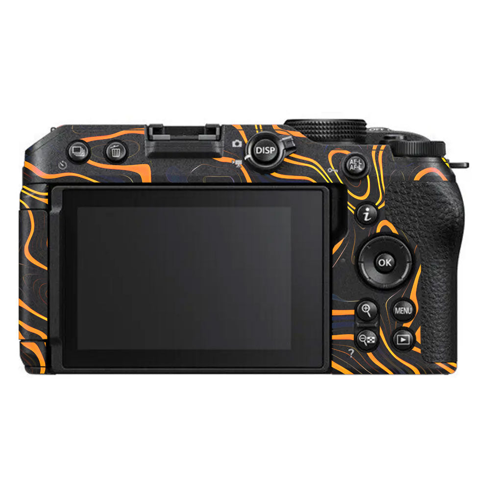 Amber Topographic Waves Nikon Z30 Camera Skin