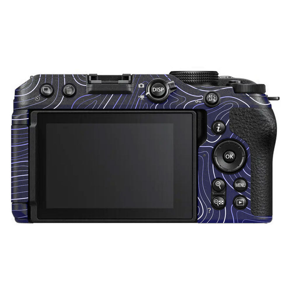 Deep Blue Contour Nikon Z30 Camera Skin