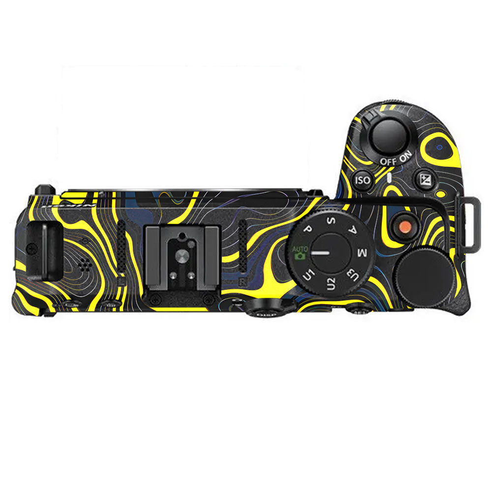 Neon Lava Contours Nikon Z30 Camera Skin
