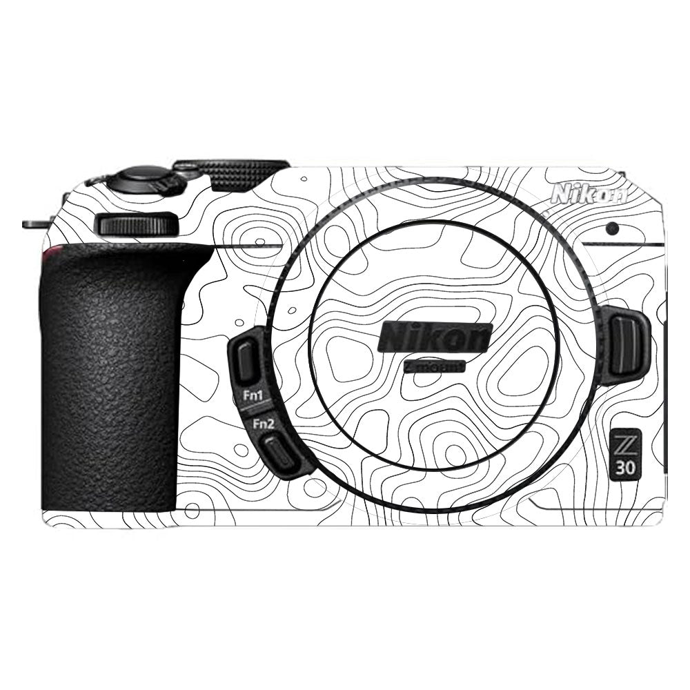 White Contour Design Nikon Z30 Camera Skin
