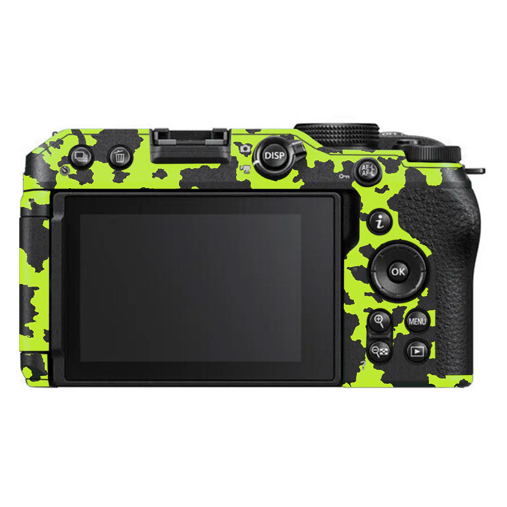Neon Green Splatter Nikon Z30 Camera Skin