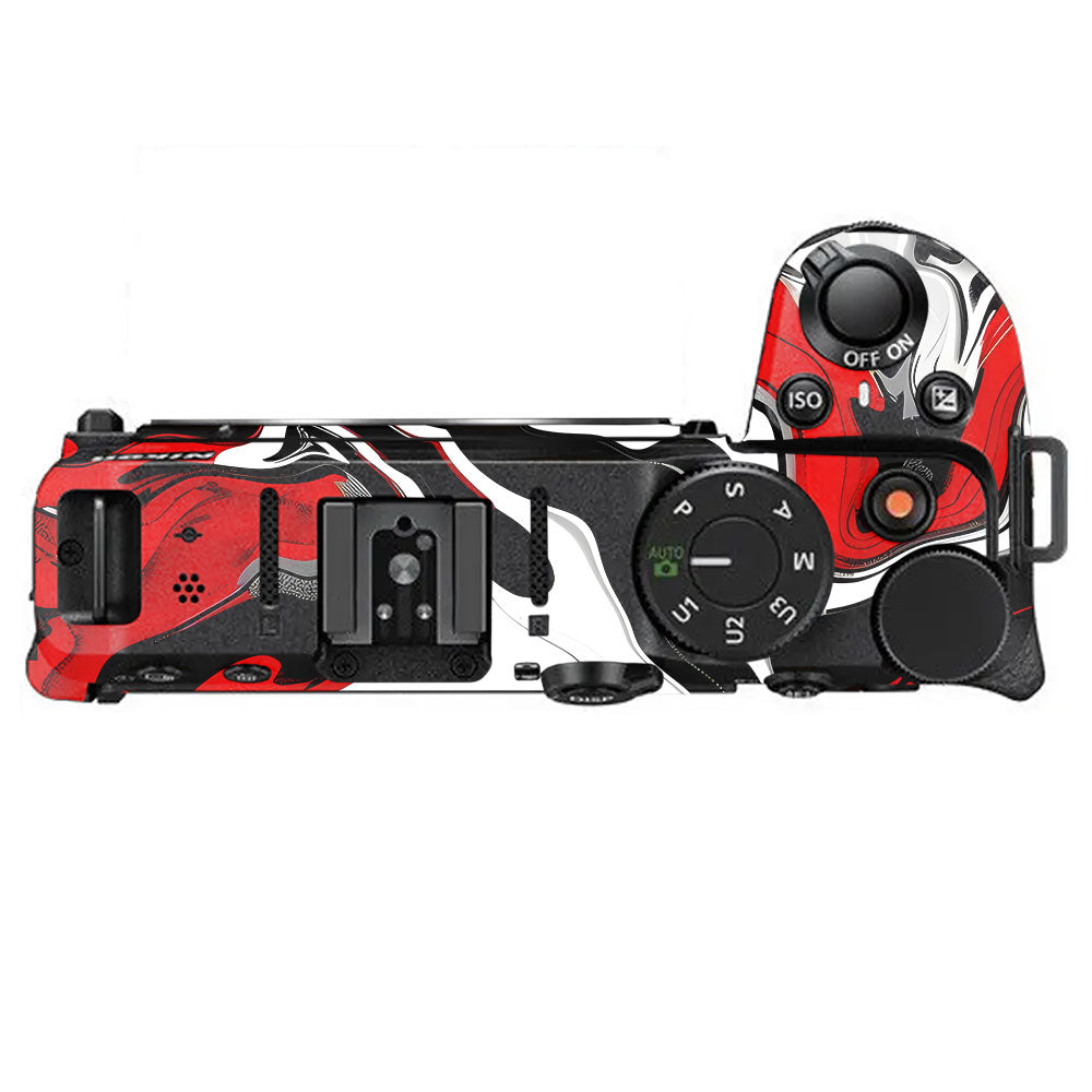 Scarlet and White Motion Nikon Z30 Camera Skin