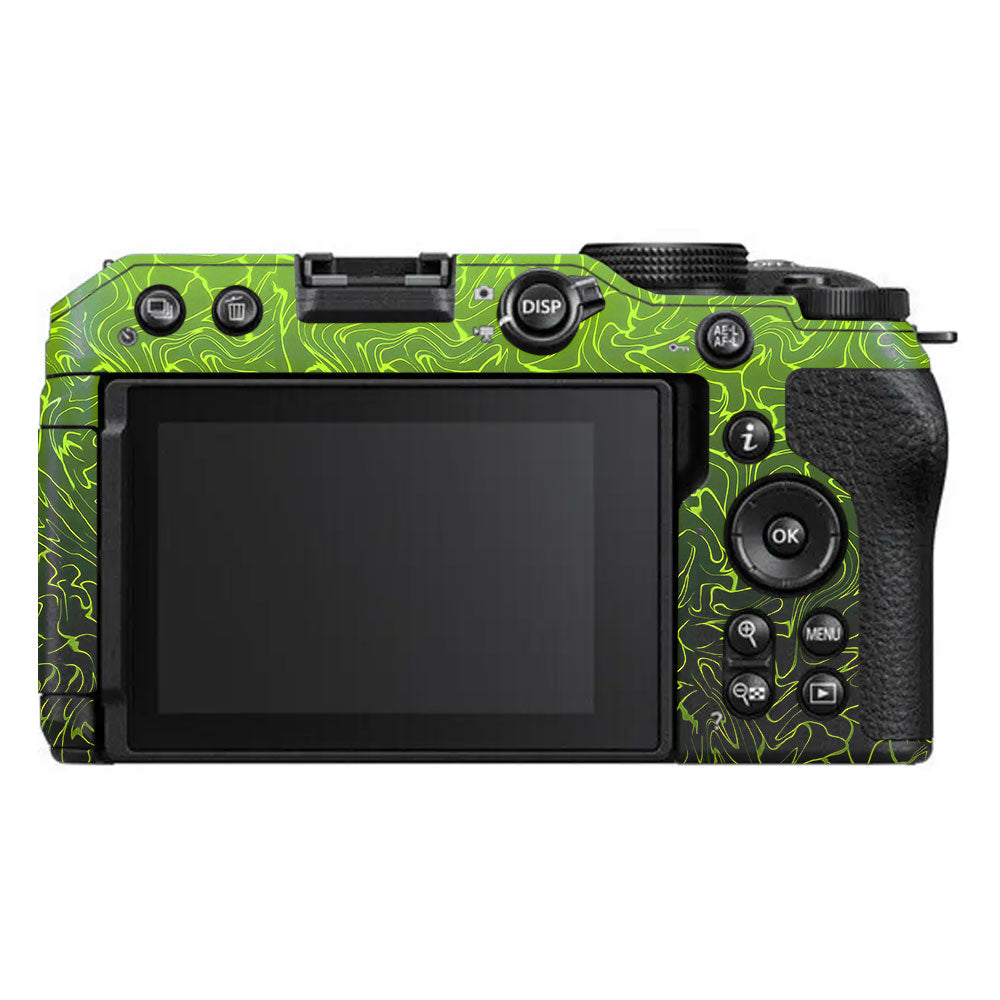 Lime Yellow to Black Gradient Nikon Z30 Camera Skin