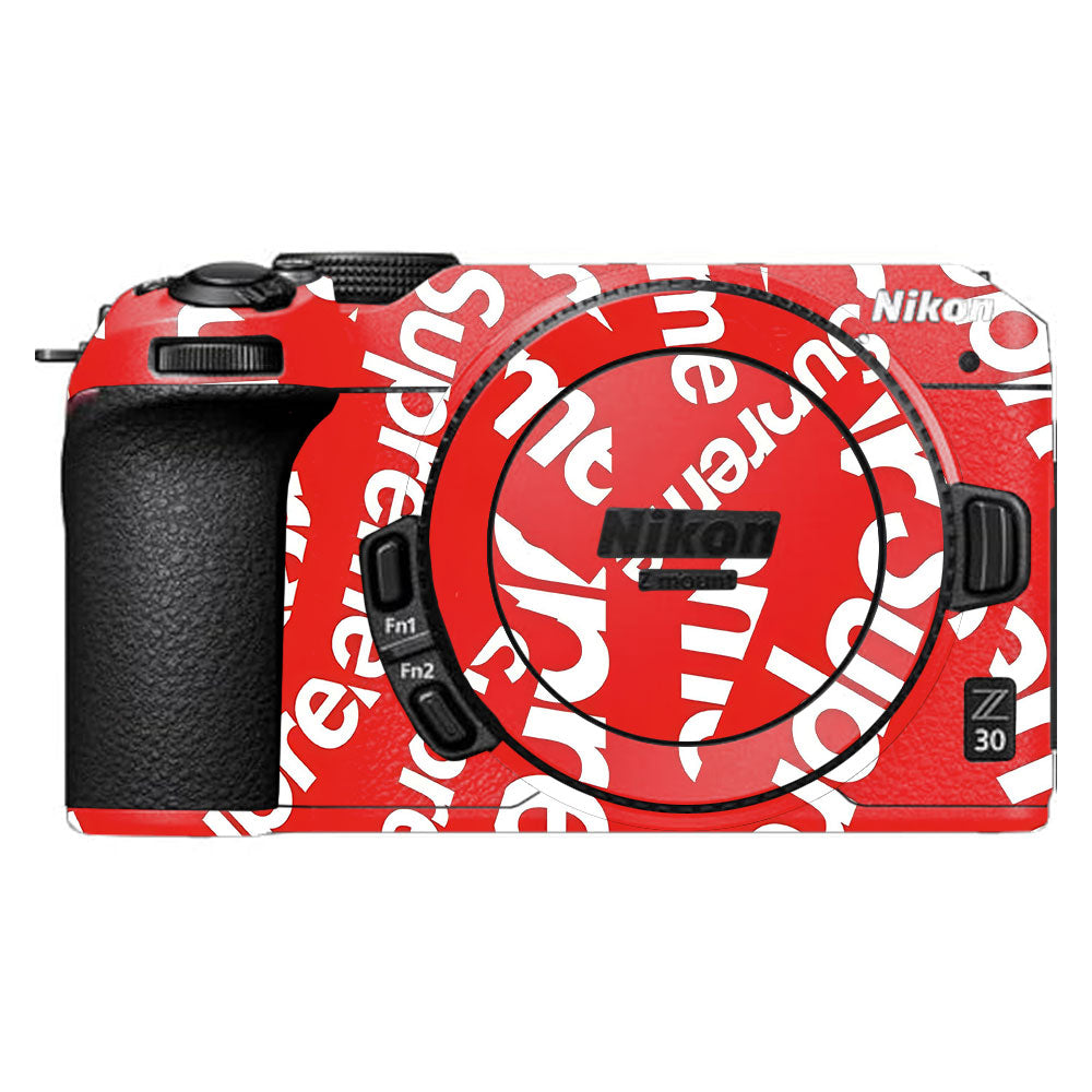 Supreme Red Nikon Z30 Camera Skin