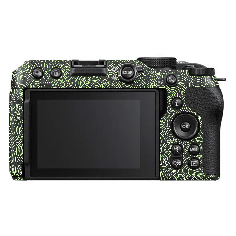 Green Spirals Nikon Z30 Camera Skin
