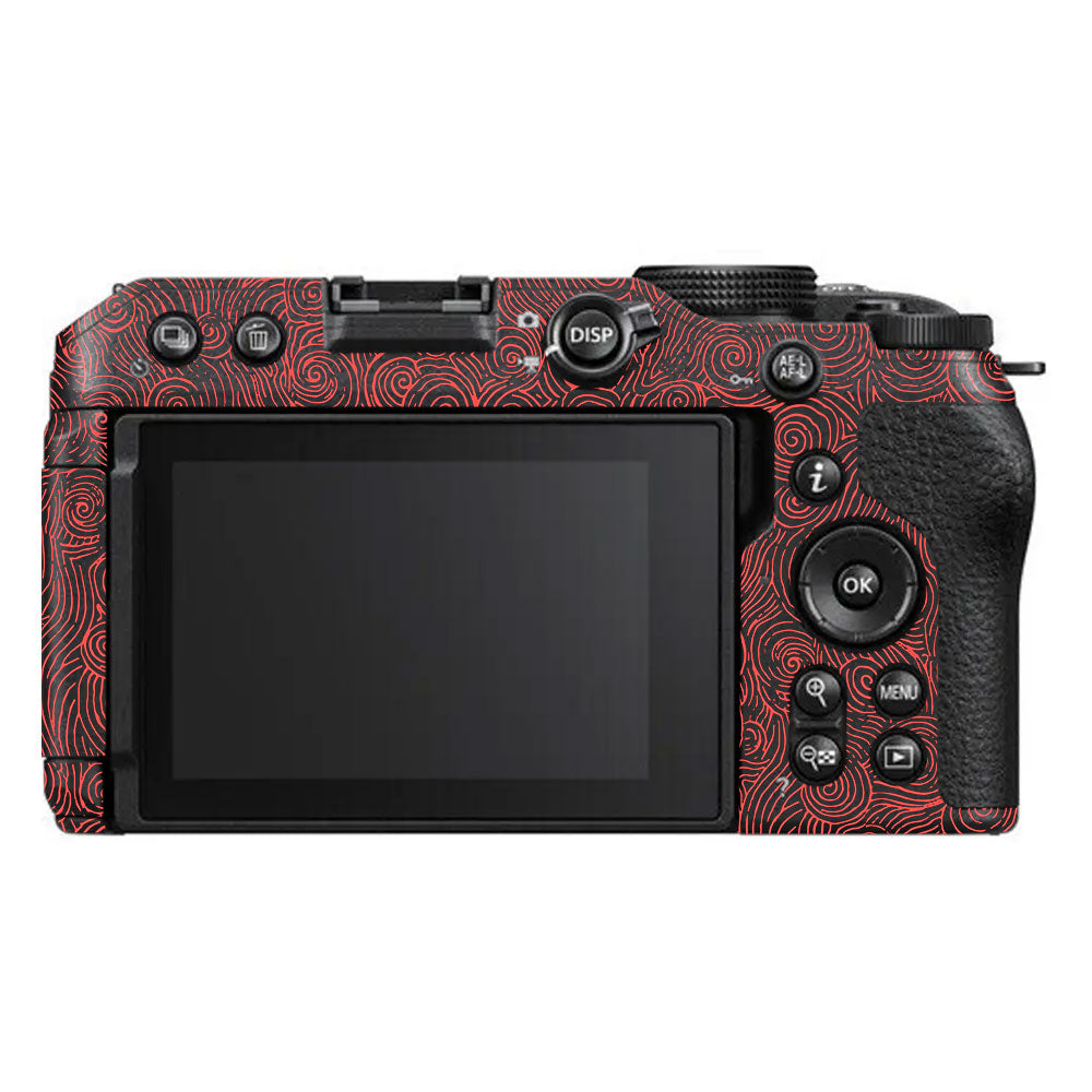 Red Spirals Nikon Z30 Camera Skin