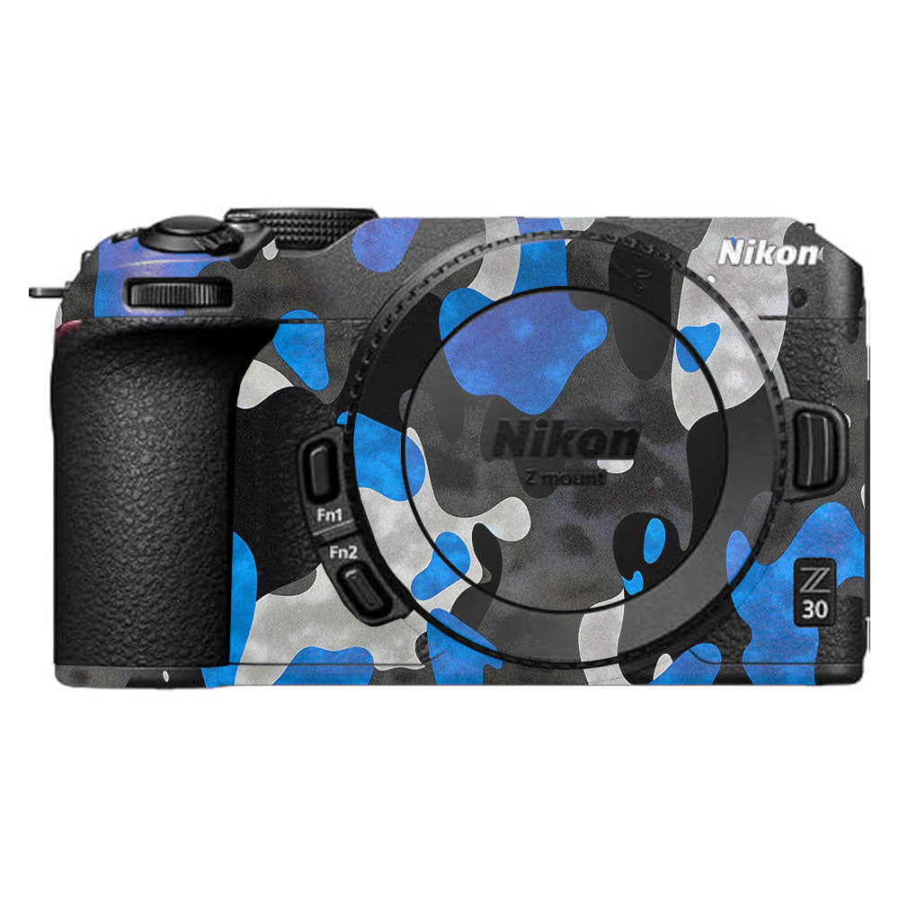 Blue Grey Camo Nikon Z30 Camera Skin