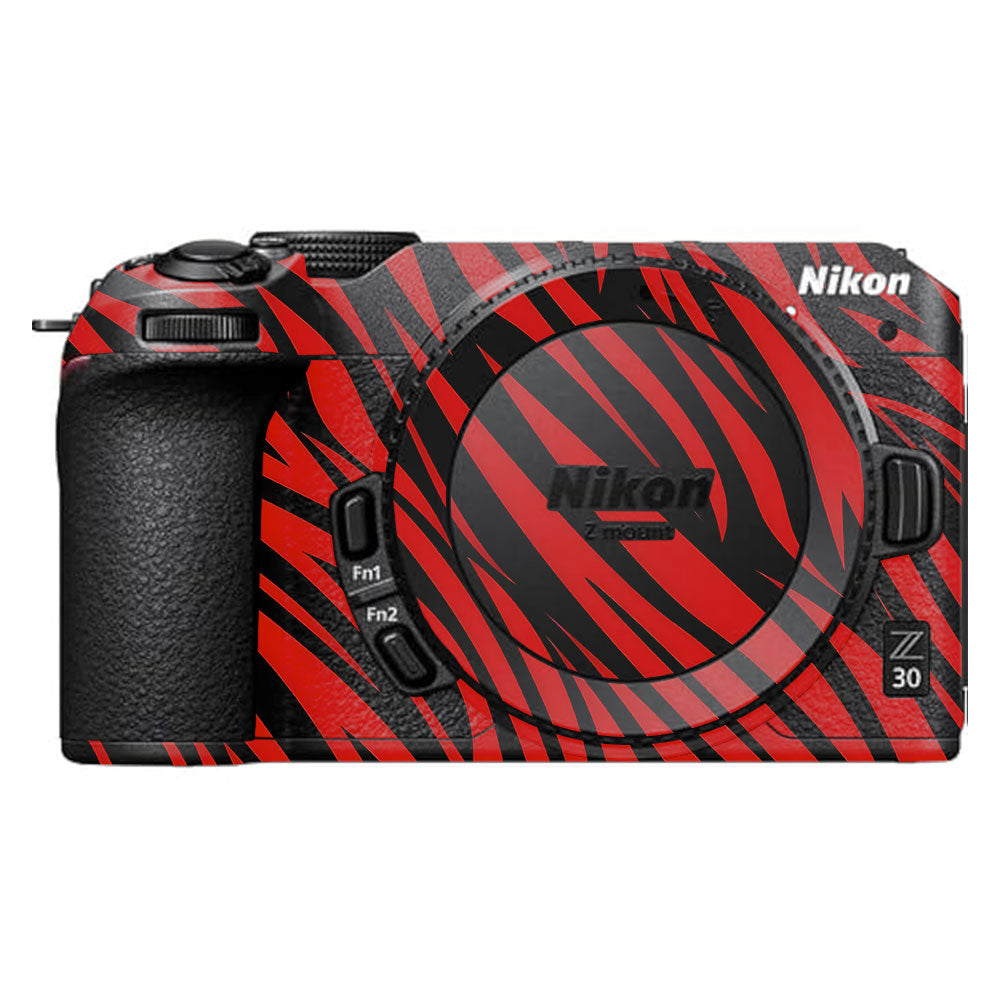 Red and Black Stripes Nikon Z30 Camera Skin
