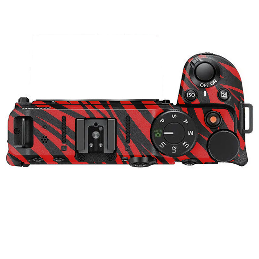 Red and Black Stripes Nikon Z30 Camera Skin
