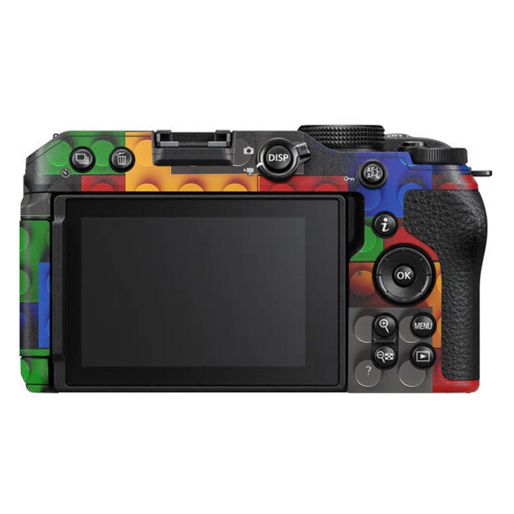 Colorful LEGO Brick Wall Pattern Nikon Z30 Camera Skin