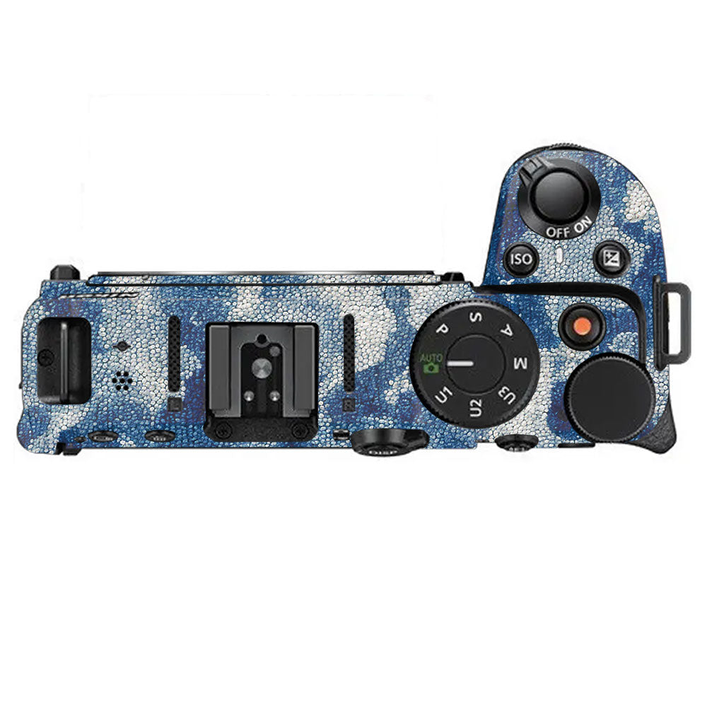 Blue Watercolor Fabric Nikon Z30 Camera Skin
