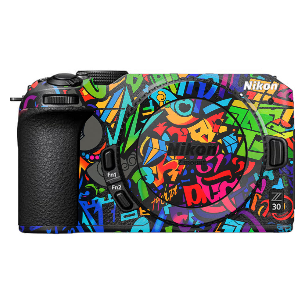 Colorful Urban Street Art Lettering Nikon Z30 Camera Skin