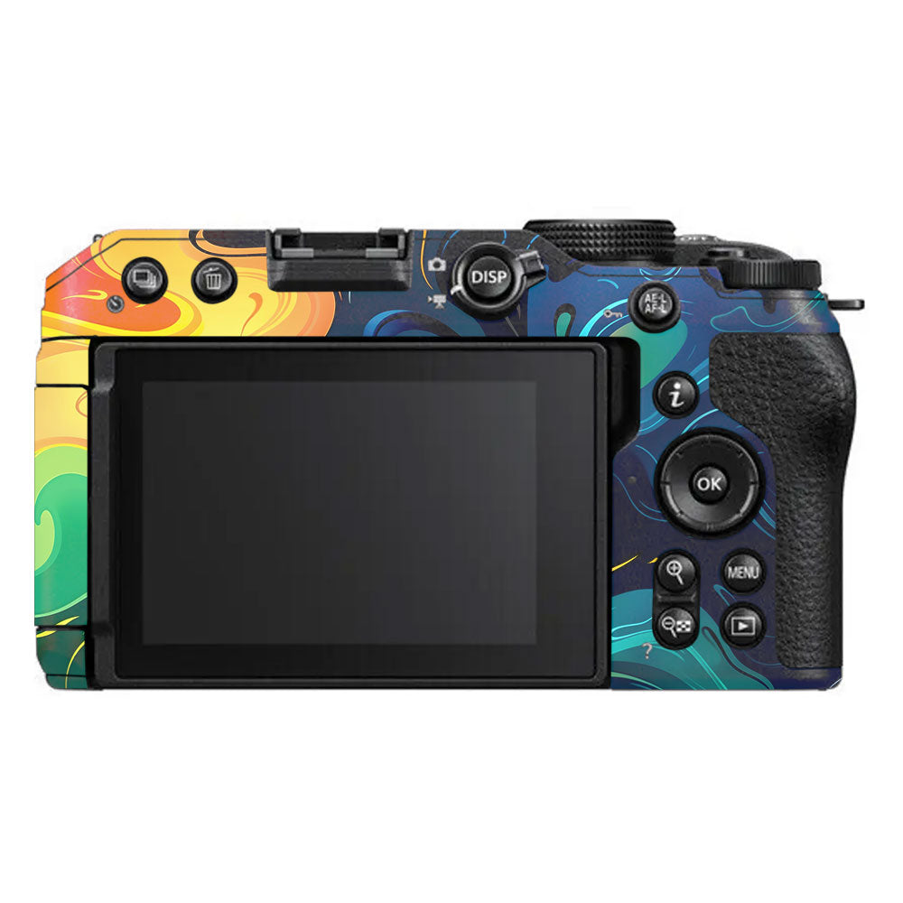 Rainbow Liquid Fusion Nikon Z30 Camera Skin
