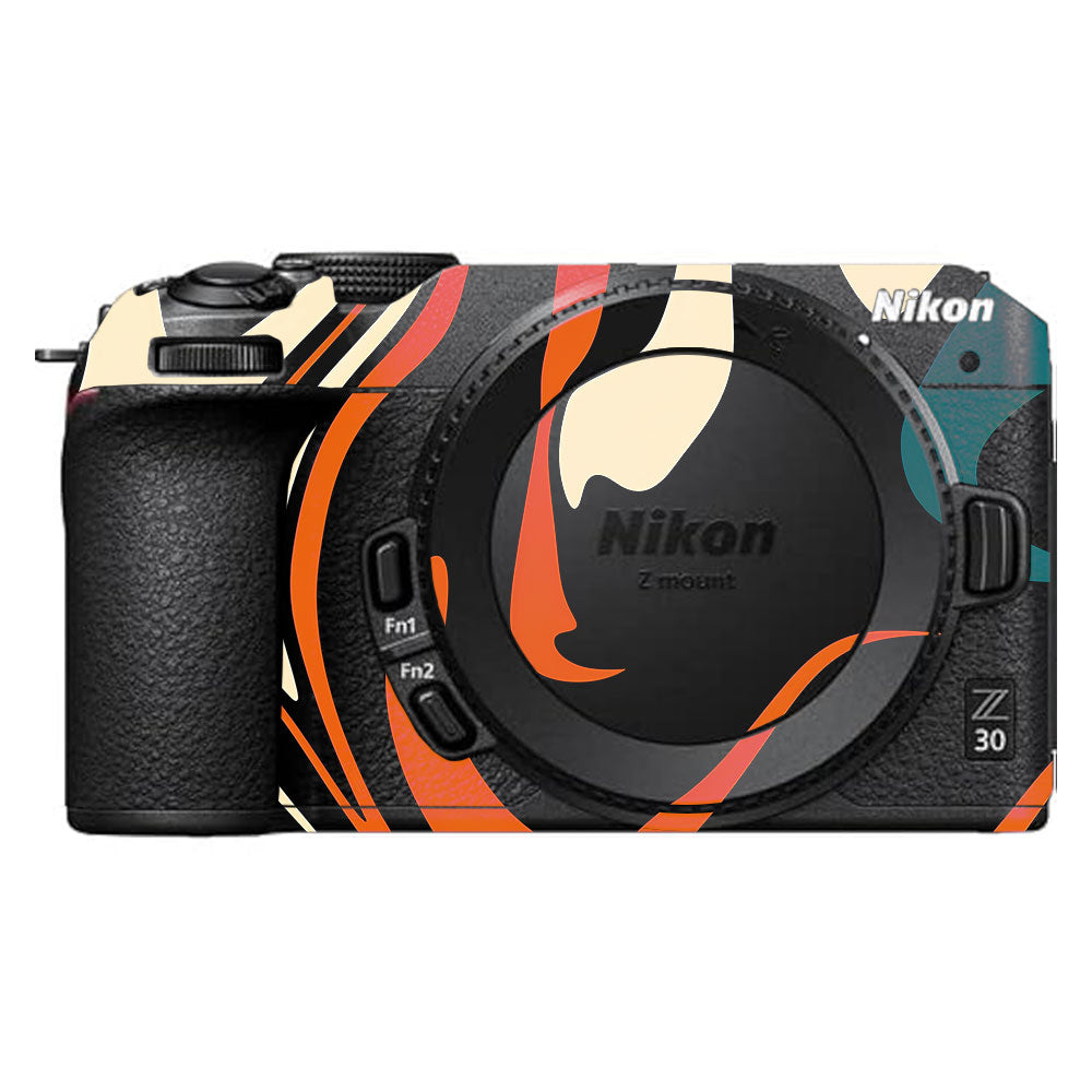 Mid-Century Abstract Swirl Nikon Z30 Camera Skin