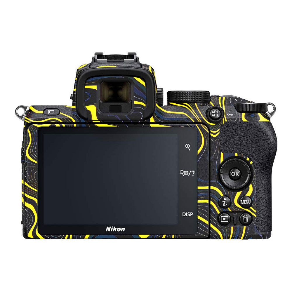 Neon Lava Contours Nikon Z50 Camera Skin