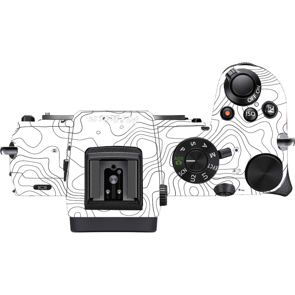 White Contour Design Nikon Z50 Camera Skin
