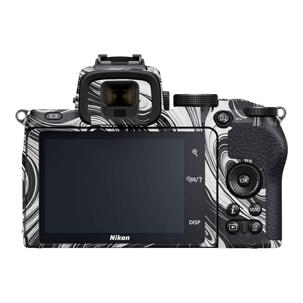 Black and White Marble Nikon Z50 Camera Skin