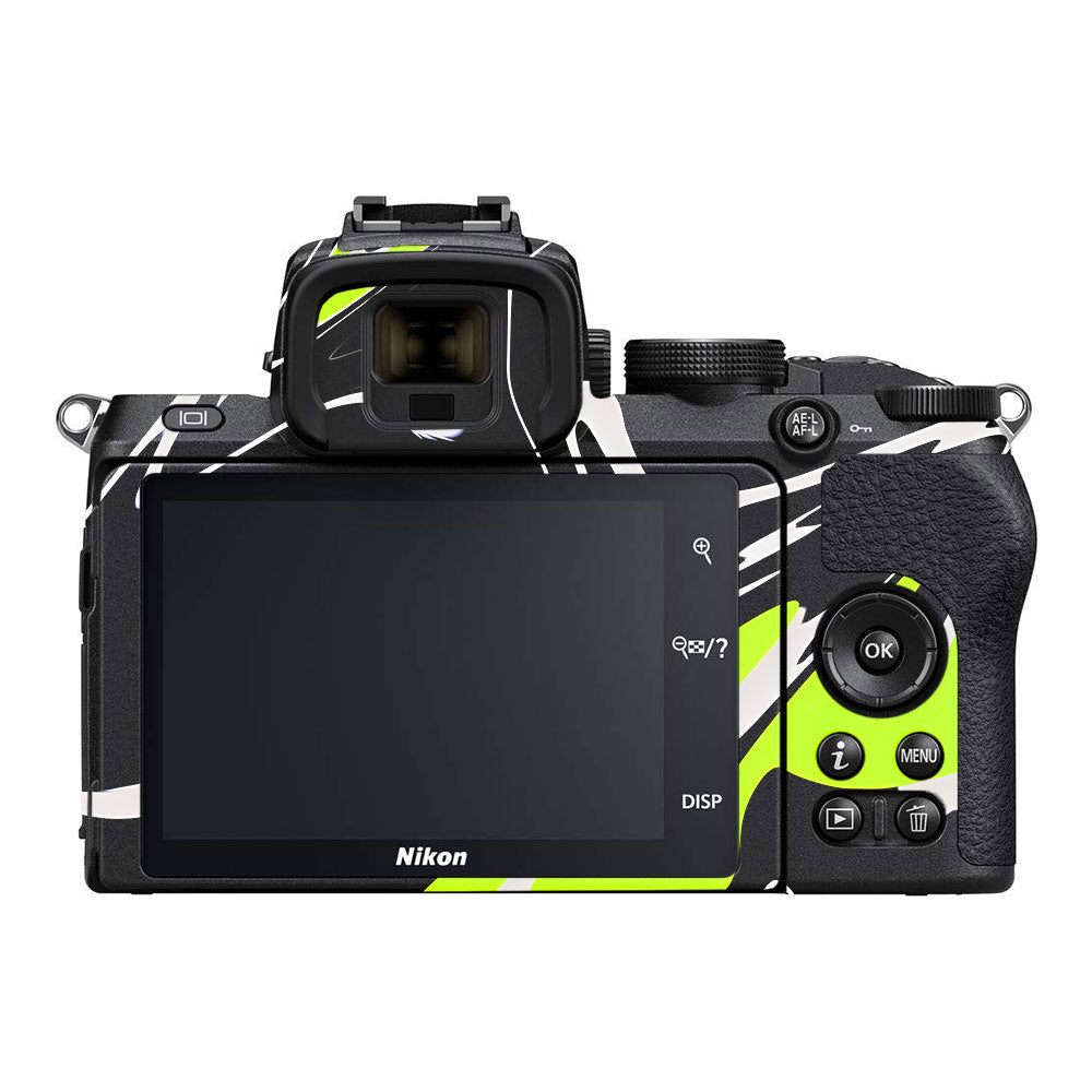 Neon Green and Black Pattern Nikon Z50 Camera Skin