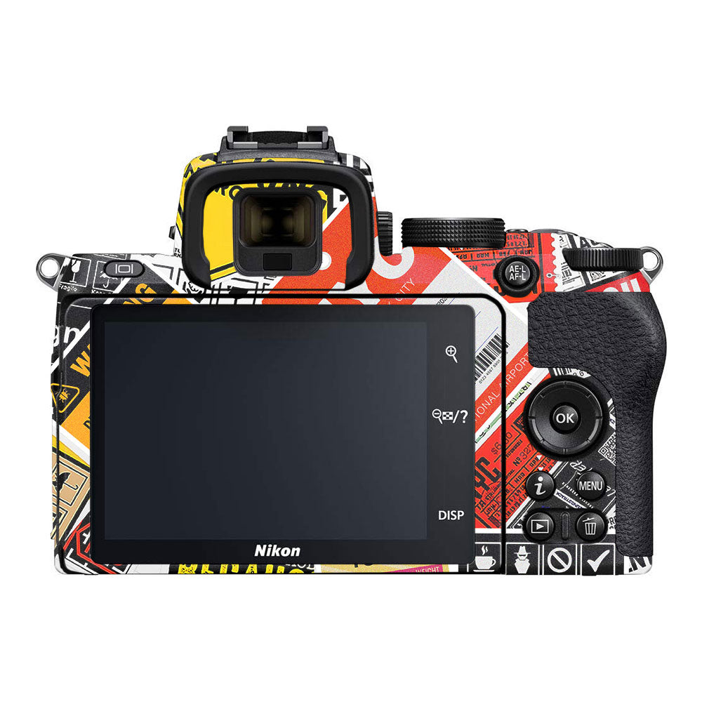 Tech Aesthetic Sticker Collage Nikon Z50 Camera Skin