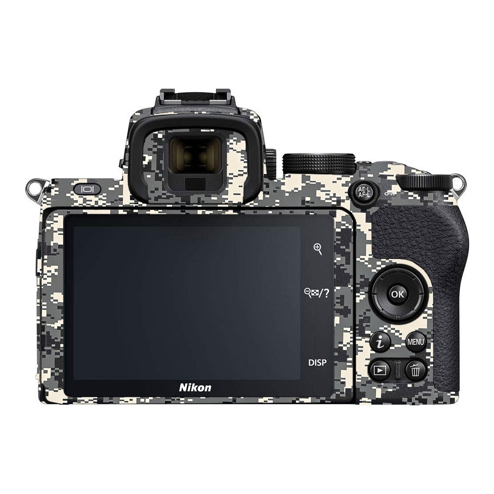 Grey Black Pixel Nikon Z50 Camera Skin