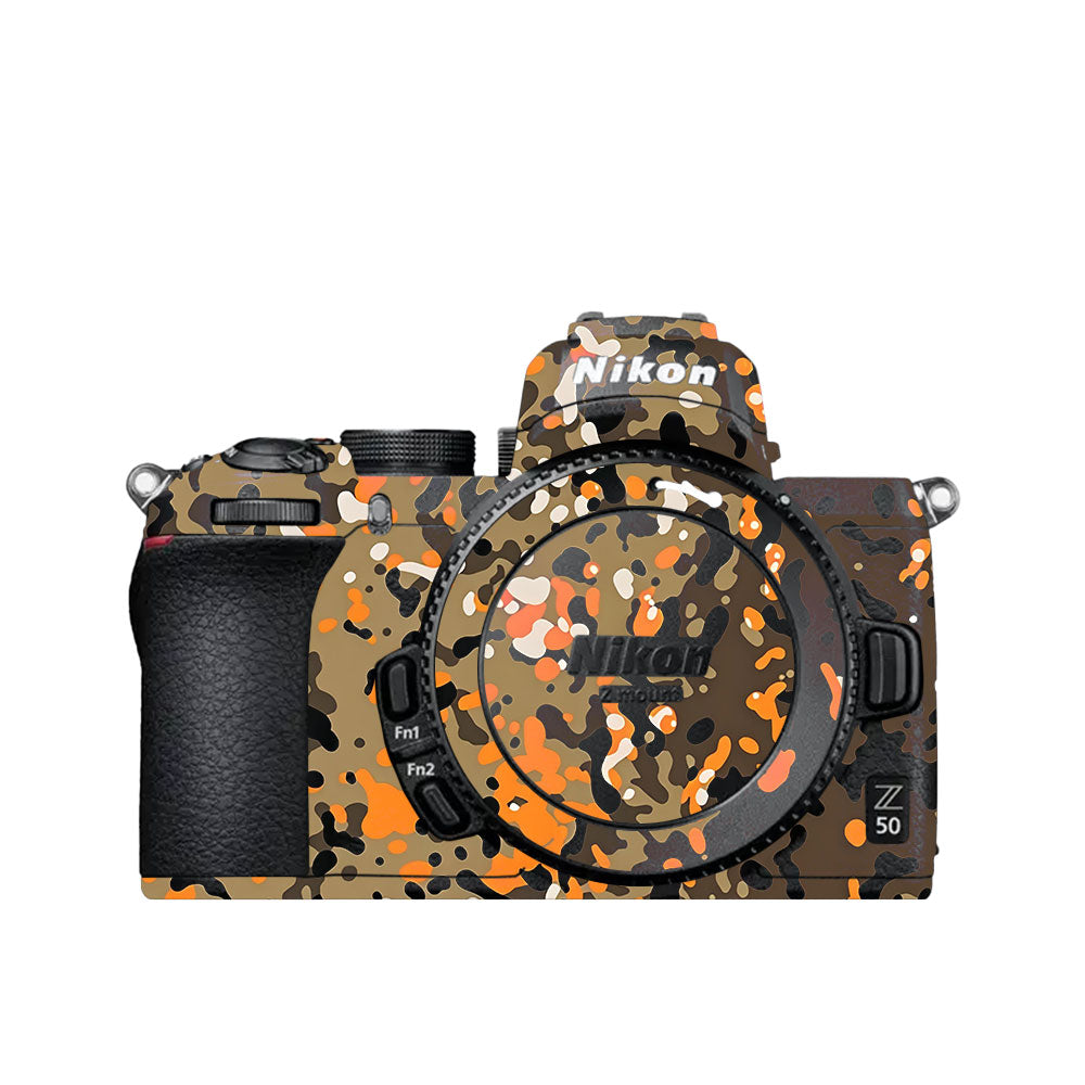 Orange Brown Spot Nikon Z50 Camera Skin
