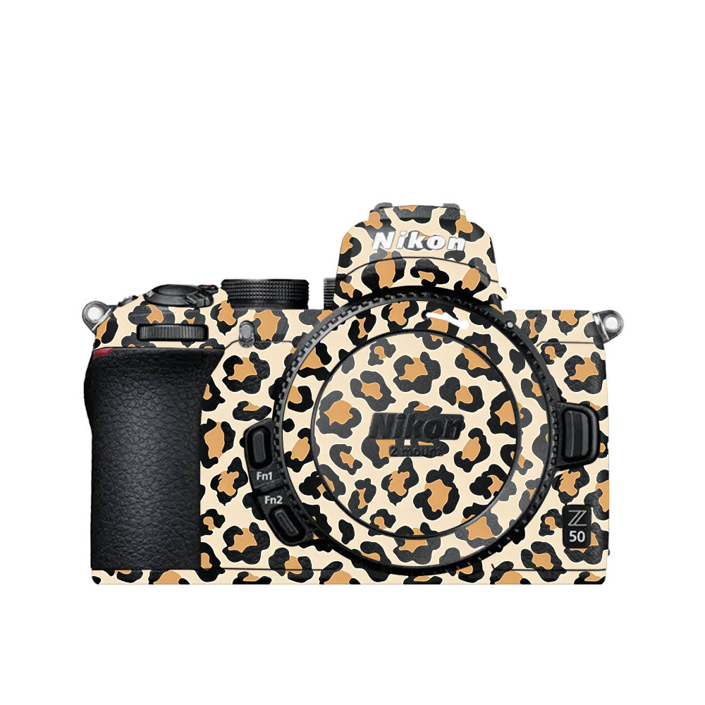 Sandy Leopard Spots Nikon Z50 Camera Skin