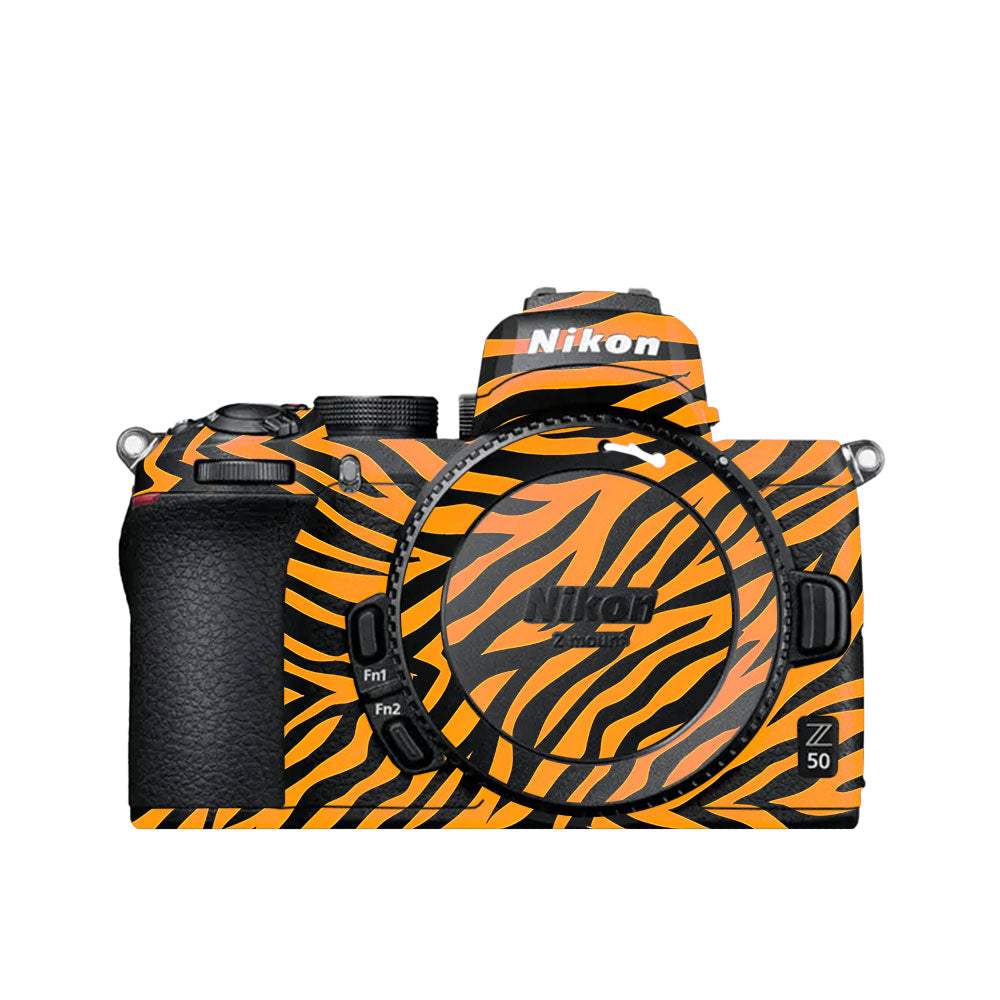 Zebra Gold Pattern Nikon Z50 Camera Skin