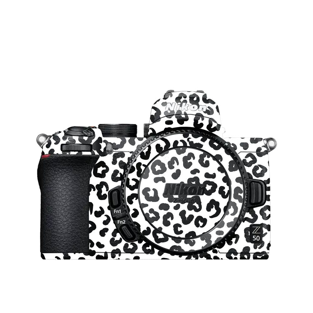 White Leopard Nikon Z50 Camera Skin