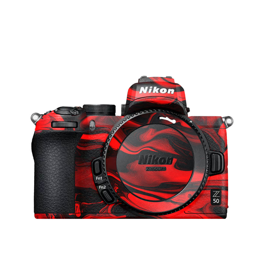 Red Lava Flow Nikon Z50 Camera Skin